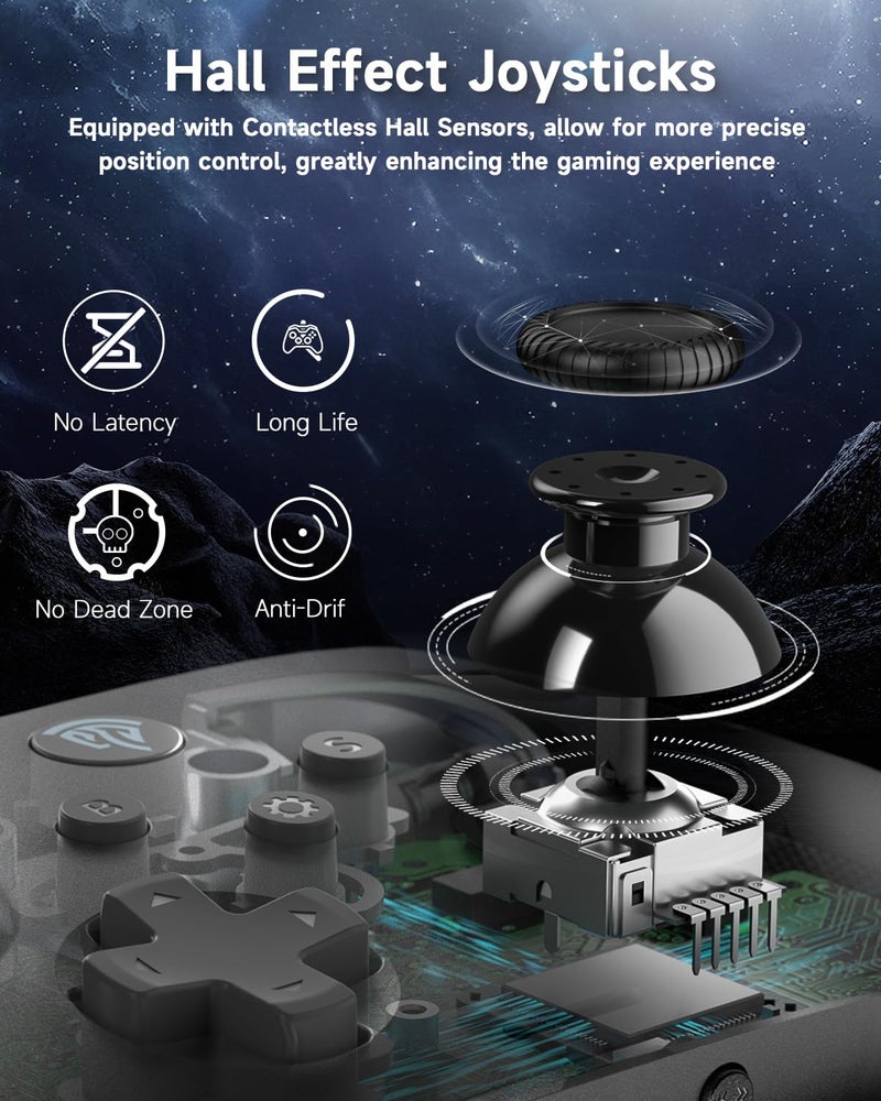 EasySMX X10 PC Controller for Black Myth: Wukong - Enhanced Wireless Bluetooth Controller with a Swappable Faceplate/Hall Joysticks and Triggers for PC/Switch/Steam/Android TV/Android and iOS Mobile - Image 3